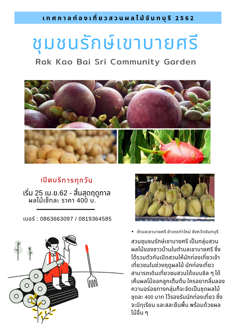 ชุมชนรักษ์เขาบายศรี ( Rak Khao Bai Sri Community Garden )