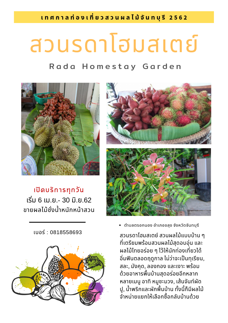 สวนรดาโฮมสเตย์ ( Rada Homestay Garden )